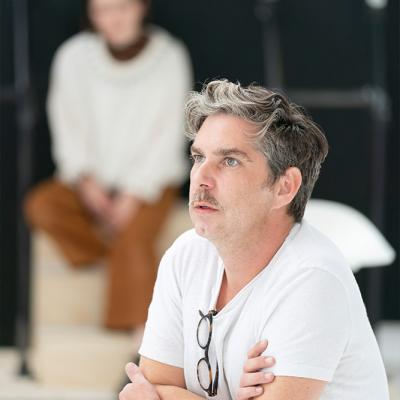 Gerard Carey in rehearsal for Twelfth Night. Photo by Johan Persson