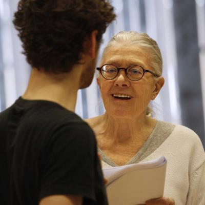 Vanessa Redgrave in rehearsals for The Inheritance