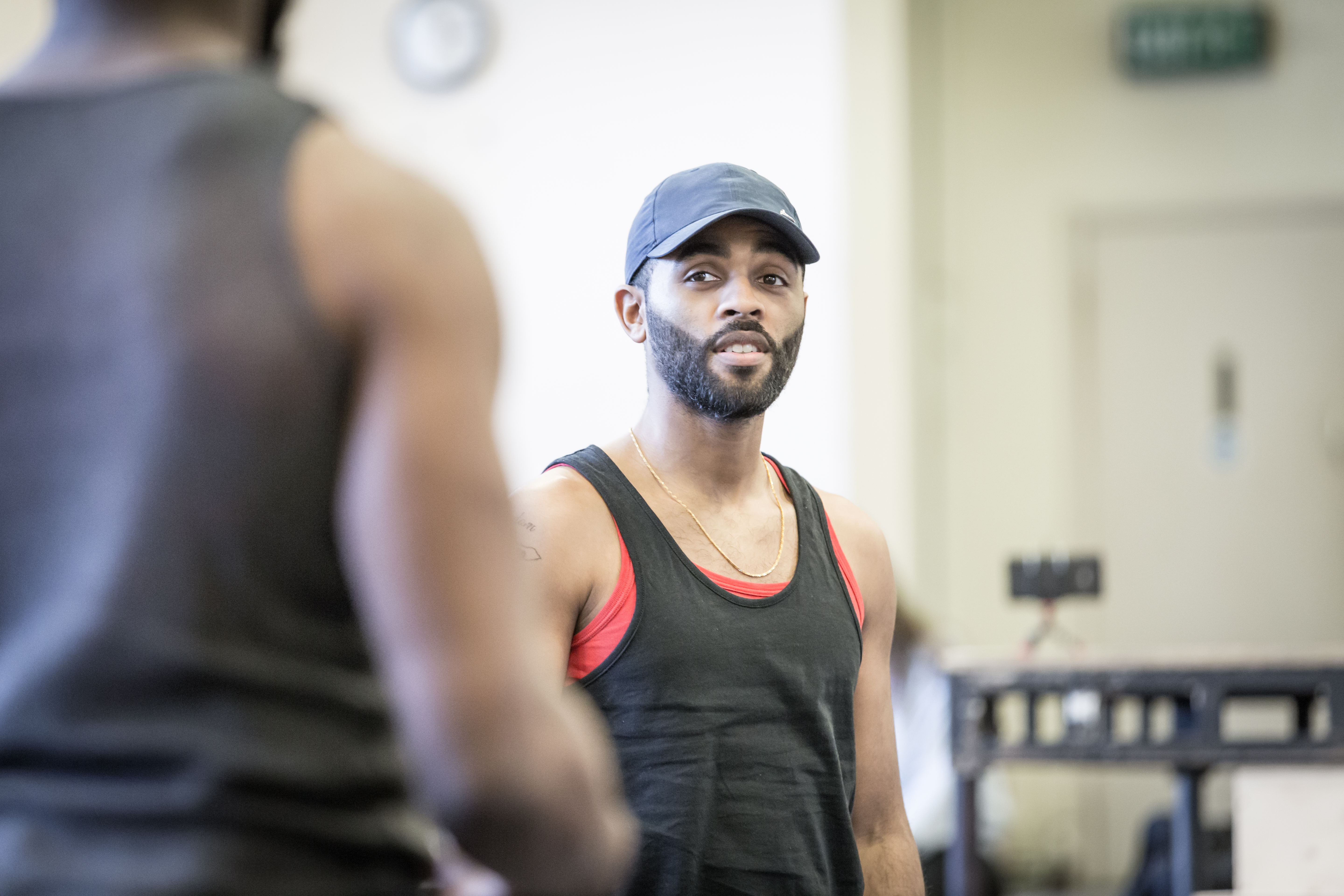 Anthony Welsh in rehearsal for The Brothers Size at the Young Vic © Marc Brenner (2)