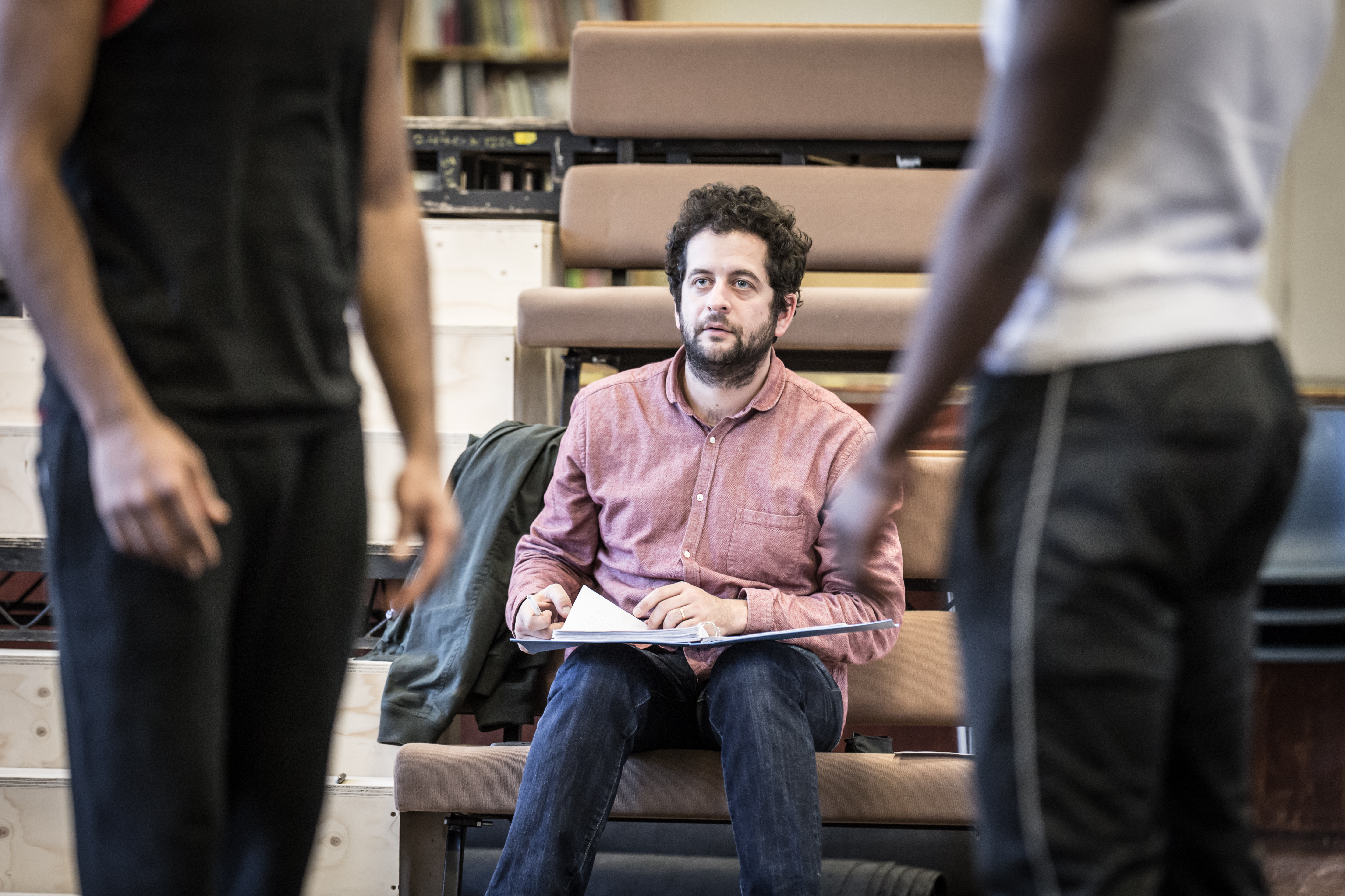 Bijan Shebani in rehearsal for The Brothers Size (c) Marc Brenner
