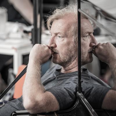 Steffan Rhodri in rehearsals for Blood Wedding. Young Vic 2019. Photo by Marc Brenner.