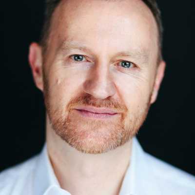 A headshot of Mark Gatiss