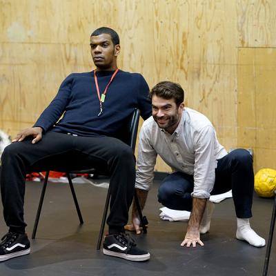 Caleb Roberts and Arthur Wilson in rehearsal for She Ventures and He Wins © Anthony Lee