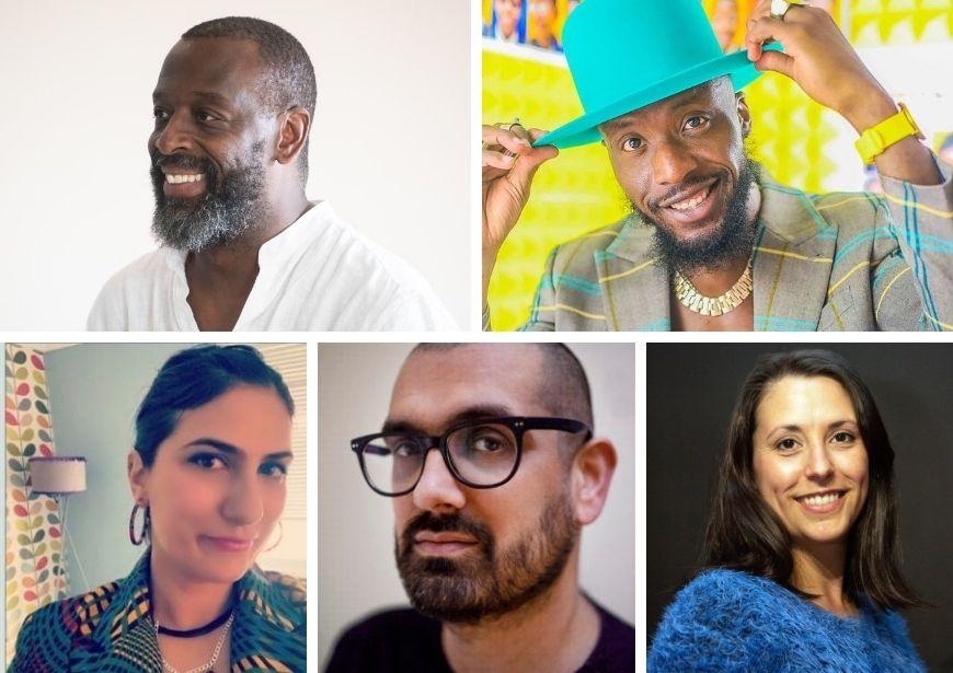 Gallery of six headshots of the people who are project associates. They are all smiling and looking straight towards the camera.