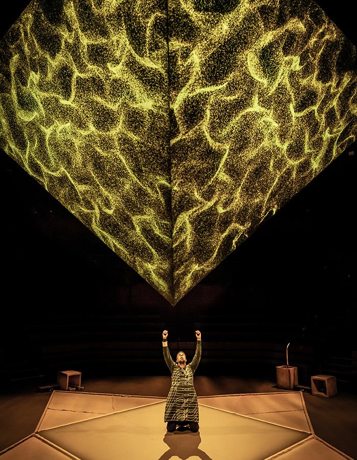 Ashley Zhangazha in Changing Destiny. Image by Marc Brenner