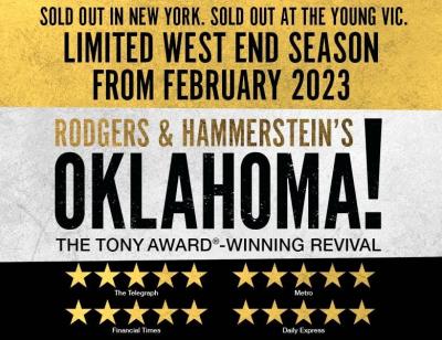Rodgers & Hammerstein's Oklahoma! transfers to the West End from Feb 2023